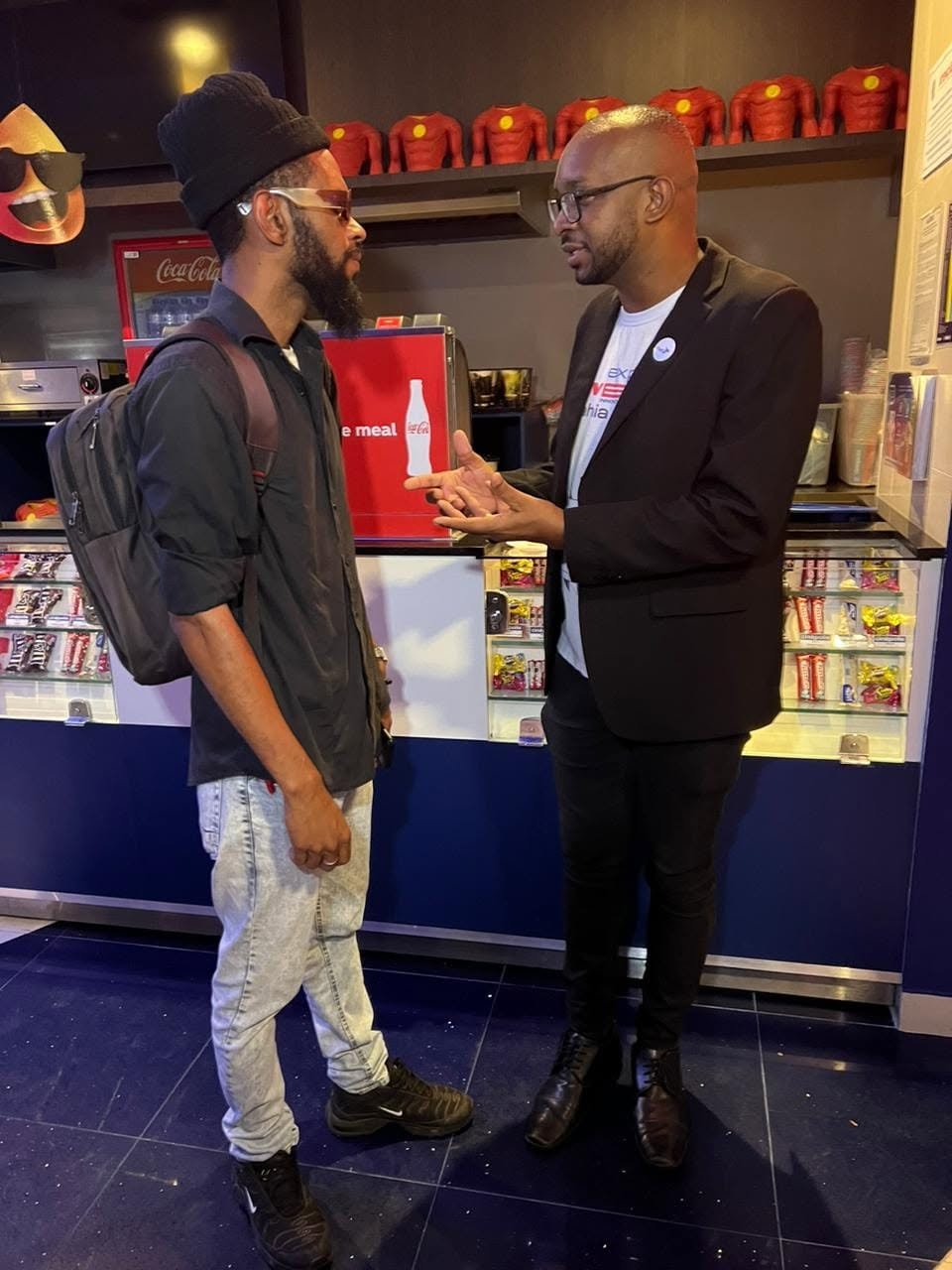Marcus Pantera com Marcio Lima lideraça nacional da CUFA, click do Grojão
